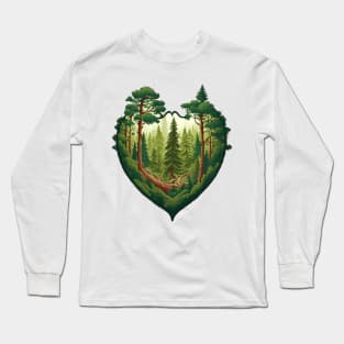 Nature Lover Deer - Designs for a Green Future and Hunters Long Sleeve T-Shirt